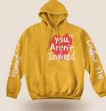 You Aren't Invited Drip Hoodie - Mustard (You-Aren-T-Invited-Drip-Hoodie-Mustard)