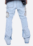 CAMO POCKET FLARE PANTS (EP10726)