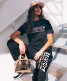 REFLECTIVE CAMPAIGN - ROSE GOLD ON BLACK TEE