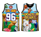 DONT BE A MENACE LOC DOG BASKETBALL JERSEY (HGC117-BBJ-01)