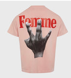 Twisted Fingers Tee Pink (HFSS2022127-3)