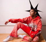 Hell star Flare Sweats - Red