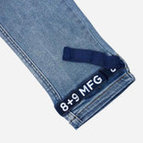 Strapped Up Mid Washed Jeans Navy Straps (PSTMIDNVY)
