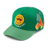 Have A Nice Day Trucker Hat V2 (Green)