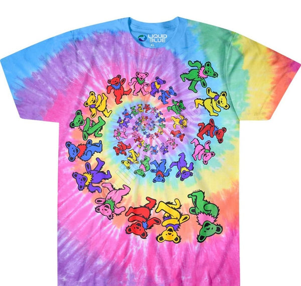 Grateful Dead Spiral Bears Tie-Dye (11396)