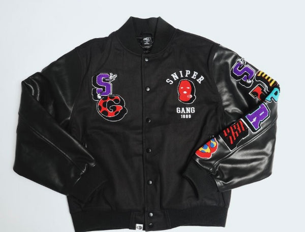 SG Varsity Jacket Jacket (Black) (SGH21-001-Blk)