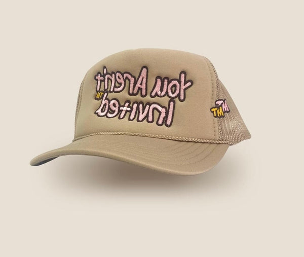 Oatmeal Double Stacked TM Trucker Hat
