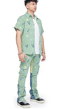 "PUZZLED" DENIM STACKED (VLBS2453)