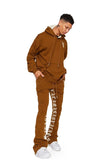 THE WORLD "FLEECE SET" (VLBS2240 BROWN CREAM)