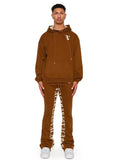 THE WORLD "FLEECE SET" (VLBS2240 BROWN CREAM)