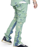 "PUZZLED" DENIM STACKED (VLBS2453)