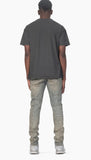 P001 Low Rise Skinny Jean  Indigo Oil Repair