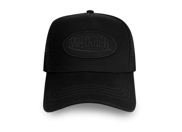 Triple Black Von Dutch Trucker Hat