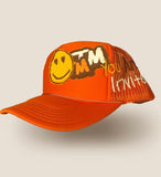 Rose Patchwork Trucker - Orange (Rose-Patchwork-Trucker-Orange)