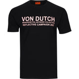 REFLECTIVE CAMPAIGN - ROSE GOLD ON BLACK TEE