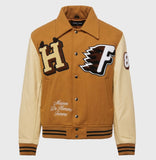 World Champs Letterman Jacket Brown and Cream (HFAW202133-3)