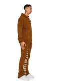 THE WORLD "FLEECE SET" (VLBS2240 BROWN CREAM)