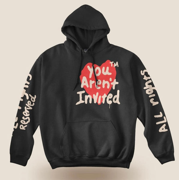 You Aren't Invited Drip Hoodie - Off Black (You-Aren-T-Invited-Drip-Hoodie-Off-Black)