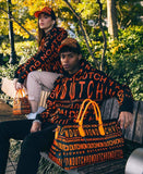 VON DUTCH MONOGRAM HOODIE - BLACK WITH ORANGE
