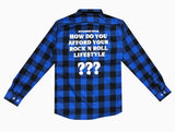 ROCK N ROLL LIFESTYLE FLANNEL BLUE (ROCK N ROLL LIFESTYLE FLANNEL BLUE)