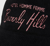 Homme Hotel Corduroy Hat Black and Pink (HFSS2022129-2)