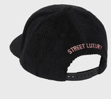 Homme Hotel Corduroy Hat Black and Pink (HFSS2022129-2)