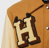 World Champs Letterman Jacket Brown and Cream (HFAW202133-3)