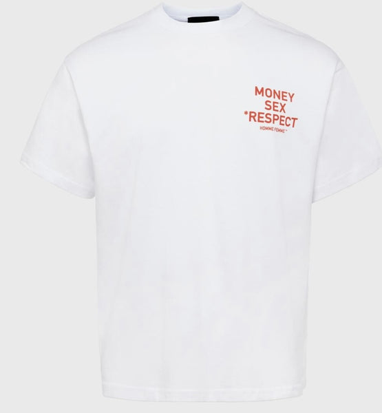 Respect Tee White and Red (HFSS2022138-2)
