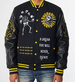 GREAT ESCAPE LETTERMAN JACKET (BLACK) (SH-SPR22-01)