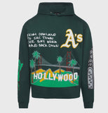 Cali to Nyc Hoodie Forest Green (HFSS2022137-3)