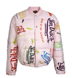 PINK ALL OVER PRINT PUFFER (MPJ5005)